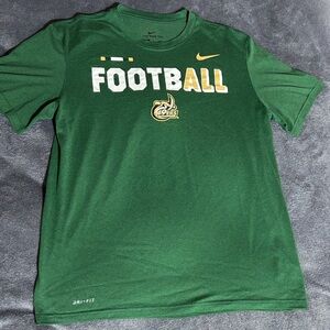 Nike Charlotte 49ers Green Football Graphic Tee